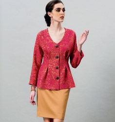 8906 SO EZ VOGUE SHORT - 3/4 SLEEVE BUTTON OR NOT TOP PATTERN 16